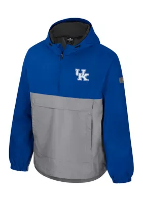 NCAA Kentucky Wildcats Quarter Zip Anorak Jacket by Colosseum