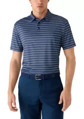 Short Sleeve Preppy Striped Polo Shirt