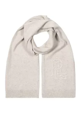 Lauren Ralph Lauren Embroidered Logo Scarf by Ralph Lauren