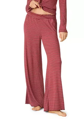Wide Leg Pinstripe Pants by PJ Salvage