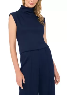 Sleeveless Mock Neck Knit Top by Vince Camuto