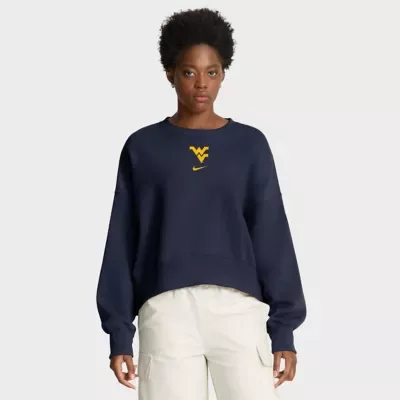 NCAA West Virginia Mountaineers Oversized Phoenix Pullover Sweatshirt by Nike