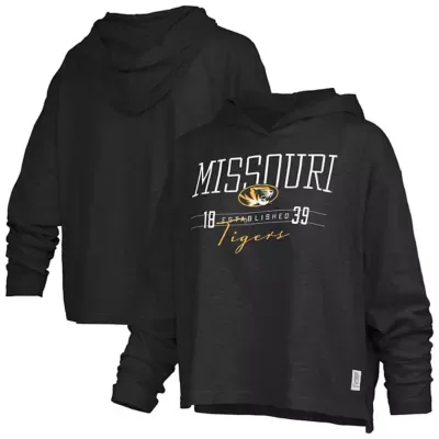 NCAA Missouri Tigers Castillo Slub Waist Length Long Sleeve Hooded T-Shirt by Pressbox