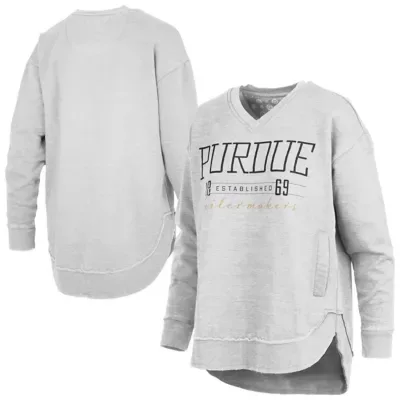 NCAA Purdue Boilermakers Marcus East Hall Poncho V-Neck Sweatshirt by Pressbox