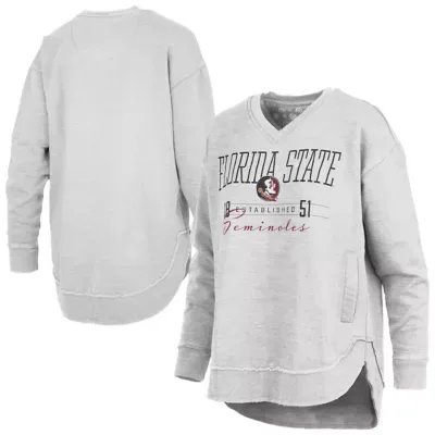 NCAA Florida State Seminoles Marcus East Hall Poncho V-Neck Sweatshirt by Pressbox
