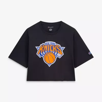 NBA New York Knicks Cropped Boyfriend T-Shirt