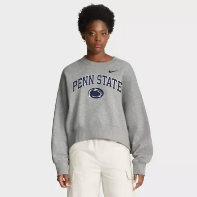 NCAA Penn State Nittany Lions Oversized Phoenix Arch Pullover Sweatshirt by Nike