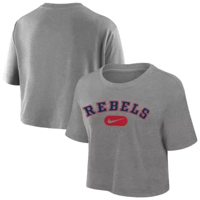 NCAA Ole Miss Rebels Dri-FIT Cropped T-Shirt by Nike