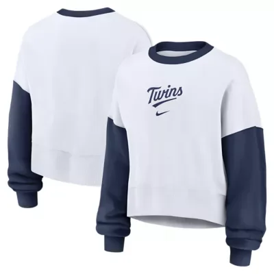 MLB Minnesota Twins Oversized High Hip Fleece Sweatshirt by Nike