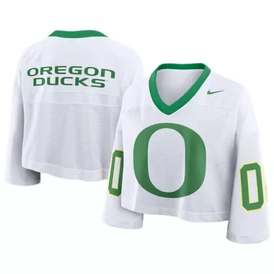 NCAA Oregon Ducks Oversized Logo Cropped Fashion Jersey