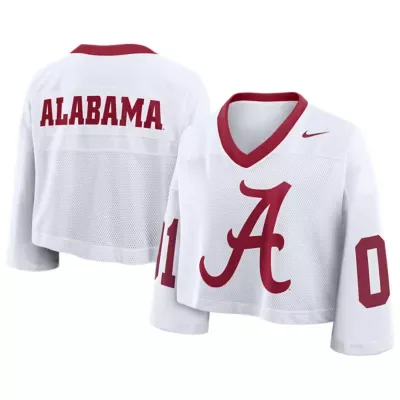 Alabama Crimson Tide Oversized Logo Cropped Fashion Jersey