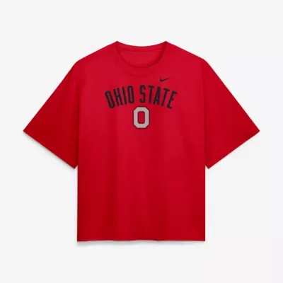 NCAA Ohio State Buckeyes Arch Logo Boxy T-Shirt by Nike