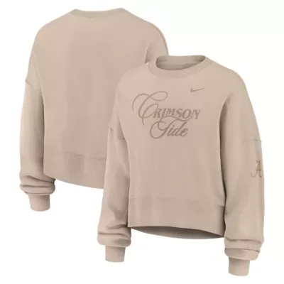 Alabama Crimson Tide Neutral Collection Oversized Phoenix Fleece Sweatshirt by Nike
