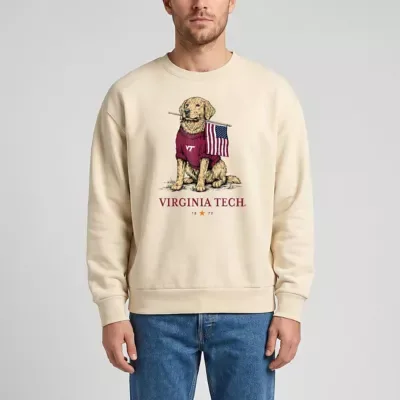 NCAA Virginia Tech Hokies Americana Good Boy Ribbed Premium Sweatshirt by Uscape Apparel