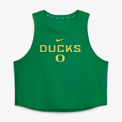 NCAA Oregon Ducks One Dri-FIT Cropped Tank Top by Nike