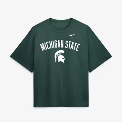 NCAA Michigan State Spartans Arch Logo Boxy T-Shirt by Nike
