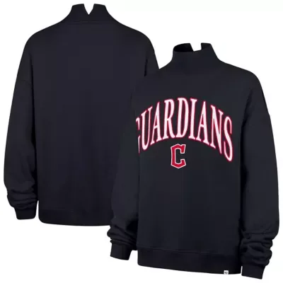 MLB Cleveland Guardians Oversized Vantage Mock Neck Sweatshirt by 47