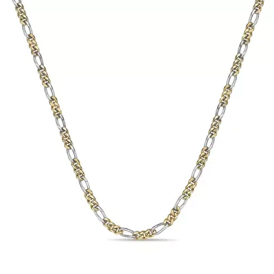6mm Stainless Steel Figaro Chain Necklace by Lynx