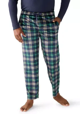Plaid Lite Touch Fleece Pants