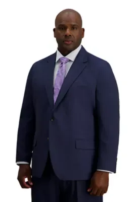 J.M. Haggar Premium Stretch Tailored Fit Plaid Suit Separate Jacket by Haggar