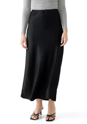 Mid Rise Maxi Skirt