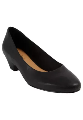 The Vida Leather-Like Slip on Pump
