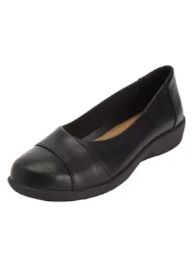 The Gab Faux Leather Slip on Flat