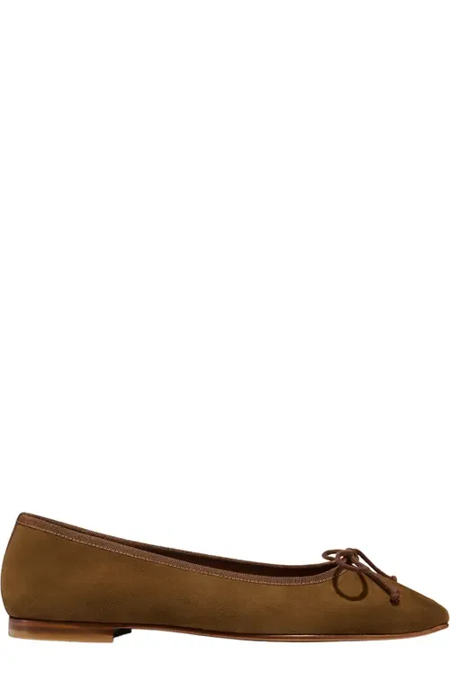 The Fonteyn Flat in Cedar Suede by MARGAUX