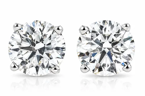 4 ct t.w. Certified Diamond Screw Back Studs 14k Gold Lab Grown by Bliss Diamond