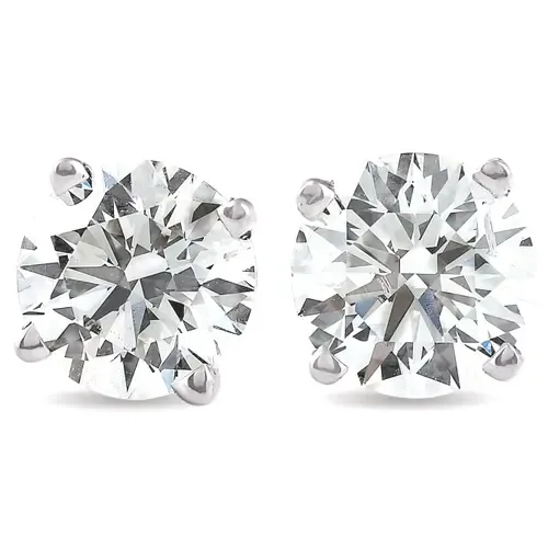 4 ct t.w. Certified Diamond Screw Back Studs 14k Gold Lab Grown by Bliss Diamond