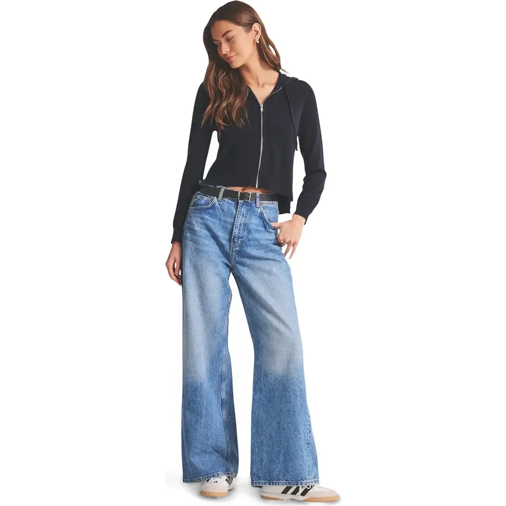Signature Cashmere Cropped Hoodie