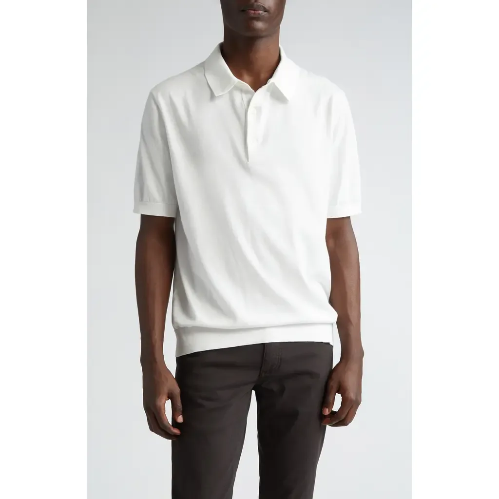 Premium Cotton Sweater Polo by ZEGNA