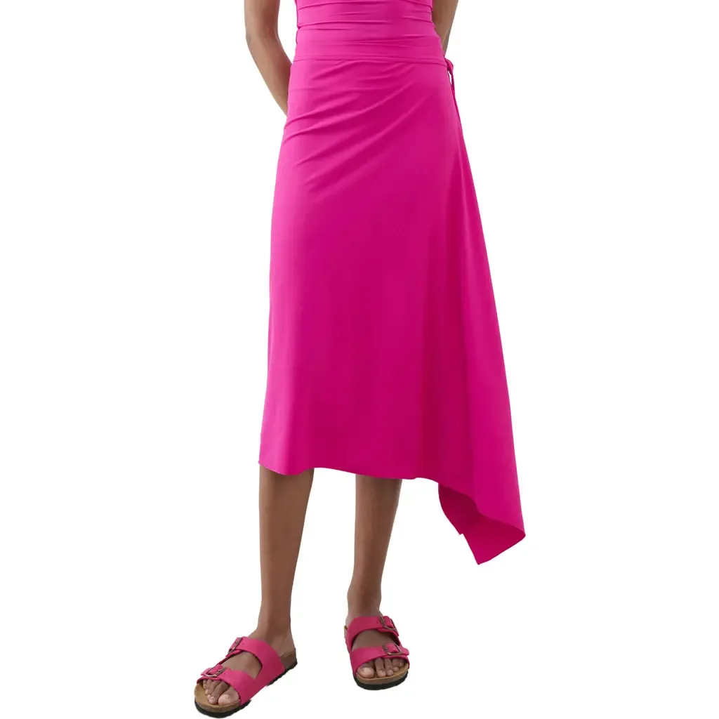 Asymmetric Midi Skirt by MANGO
