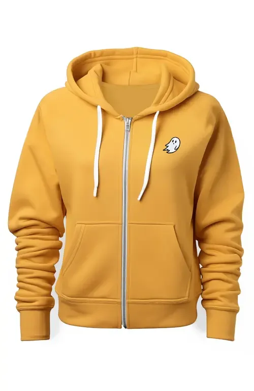 Ghost Zip Hoodie by Dalix