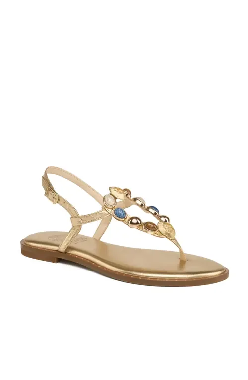 Sansal Embellished T Strap Sandal by Grace Footwear