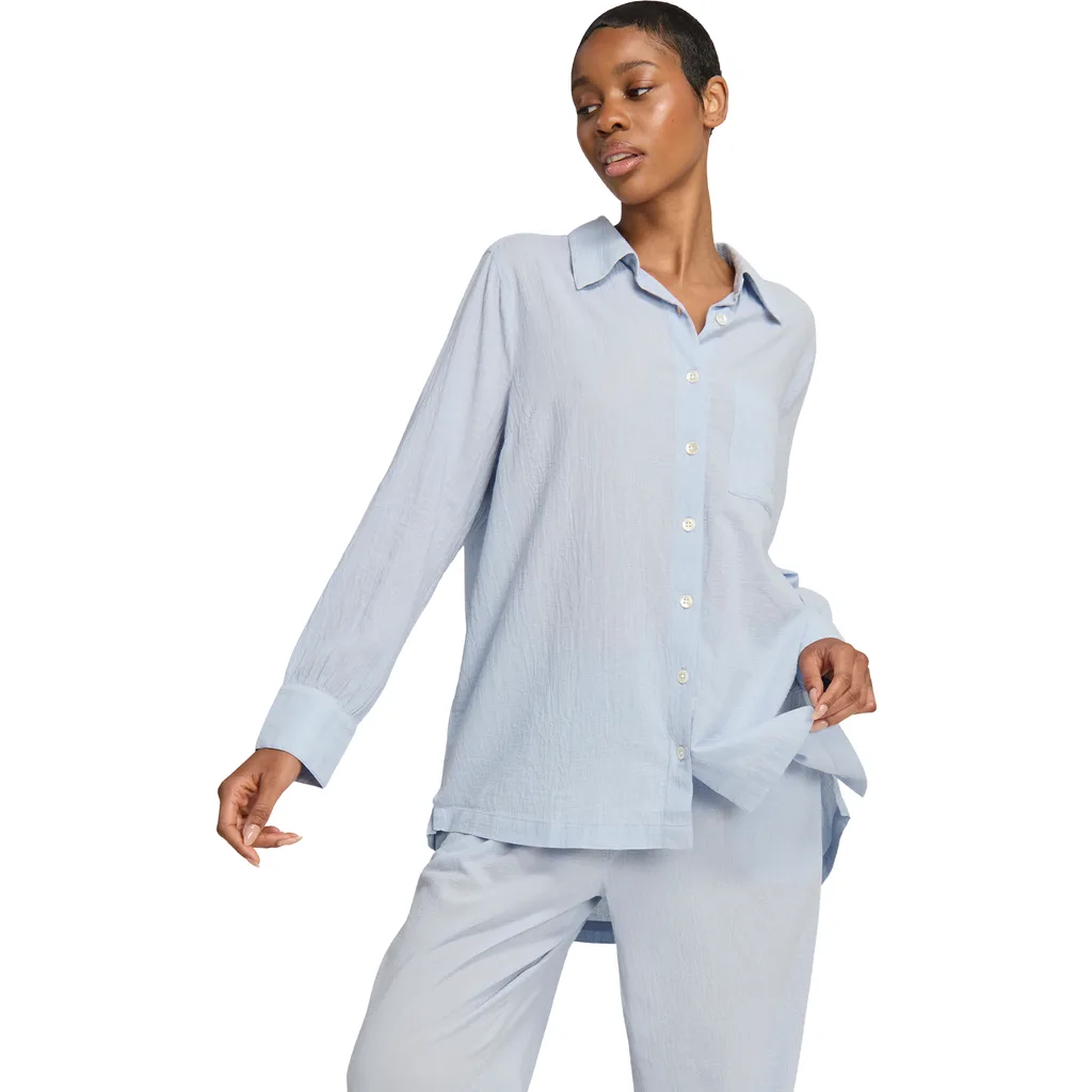 The Relaxed Button Up Midi Shirt by Nudea