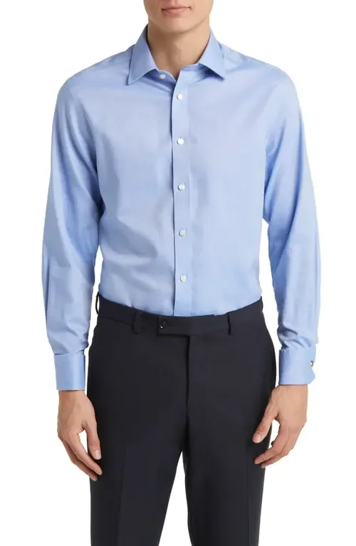 Non-Iron Royal Oxford Slim Fit Shirt Double Cuff by Charles Tyrwhitt