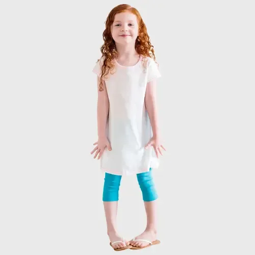 100% Cotton Soft Knit Jersey Cap Sleeve Dress by CITY THREADS