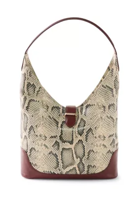 Gwynne Snake Hobo Shoulder Bag by Brahmin