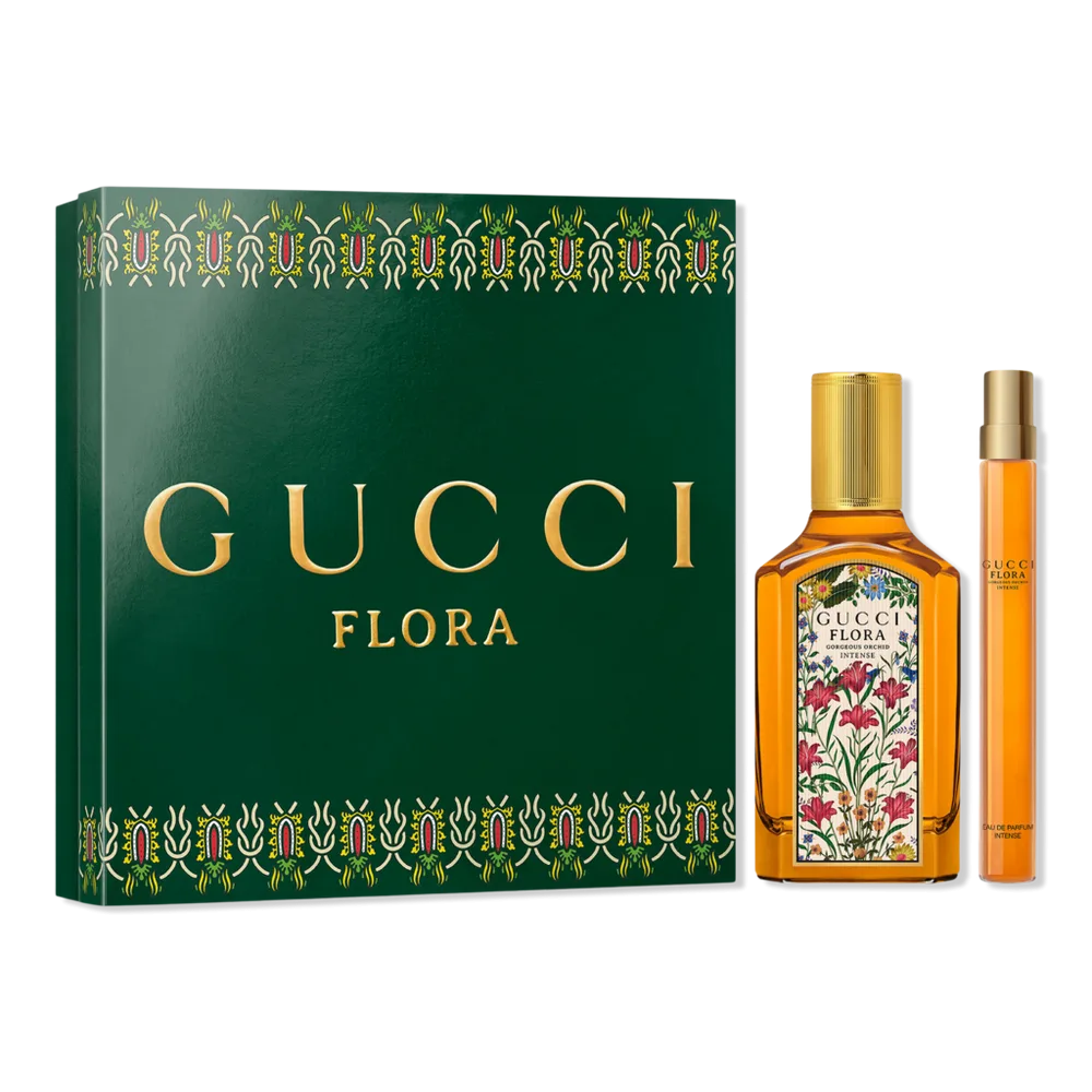 Flora Gorgeous Orchid Eau De Parfum Intense and Travel Spray 2-Piece Gift Set by Gucci