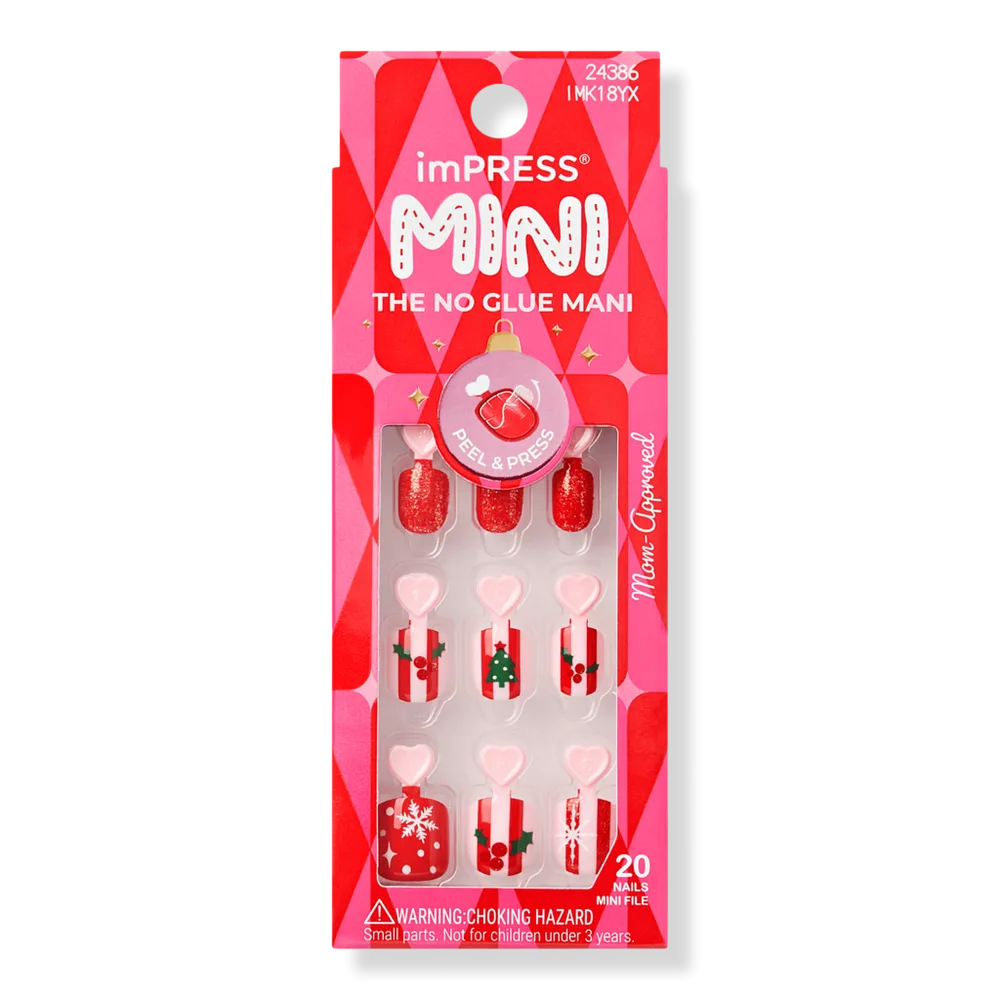 Impress Mini Squoval Press on Nails, Cute Wish by Kiss