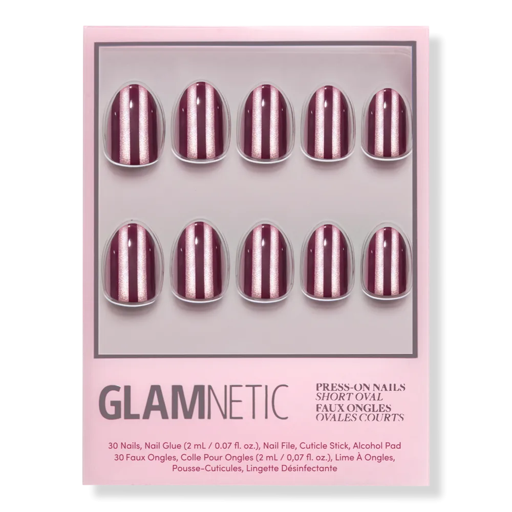 Sugar Stripes Press-On Nails by Glamnetic