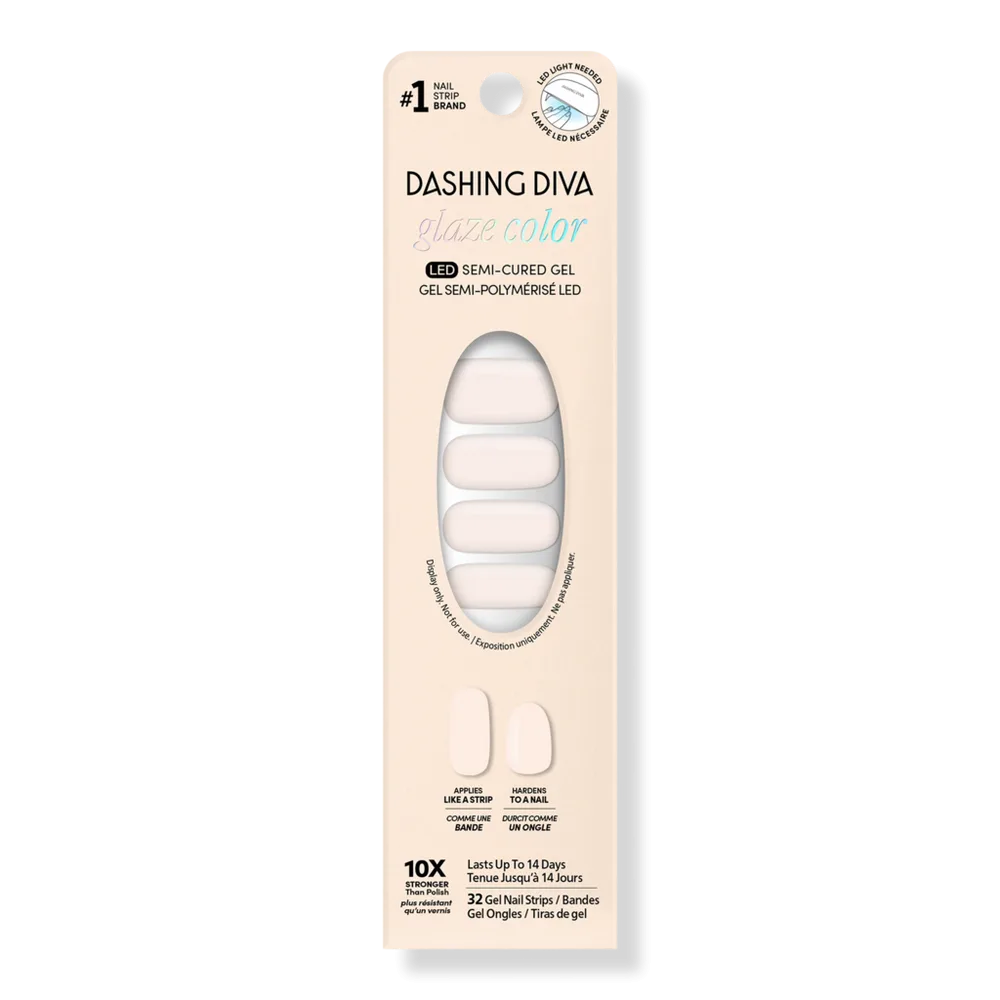 GLAZE COLOR, Semi-Cured Gel Nail Strips by Dashing Diva