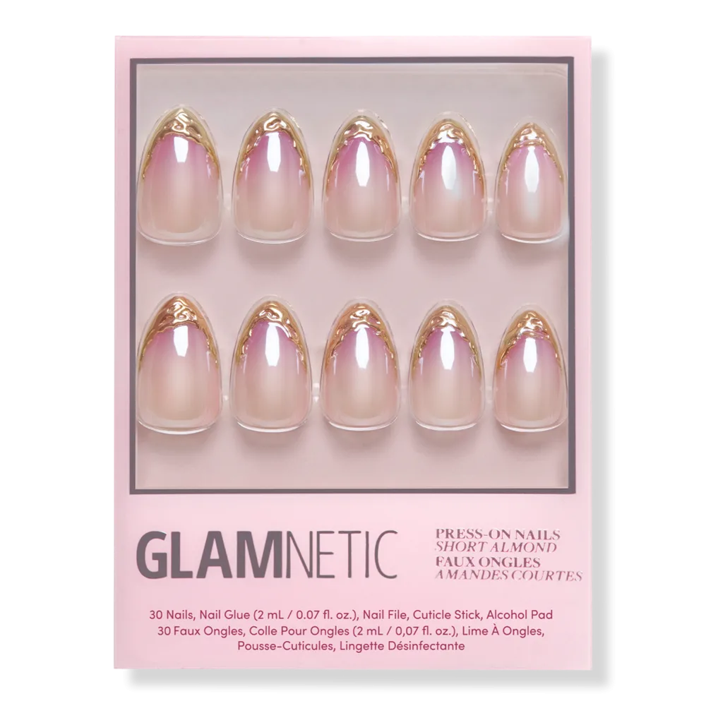 Tipped in Gold Press-On Nails by Glamnetic