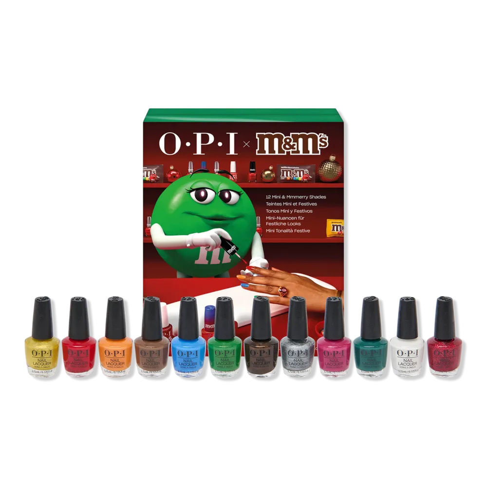 OPIxM&M Holiday Collectible 12 Piece Advent Calendar by OPI