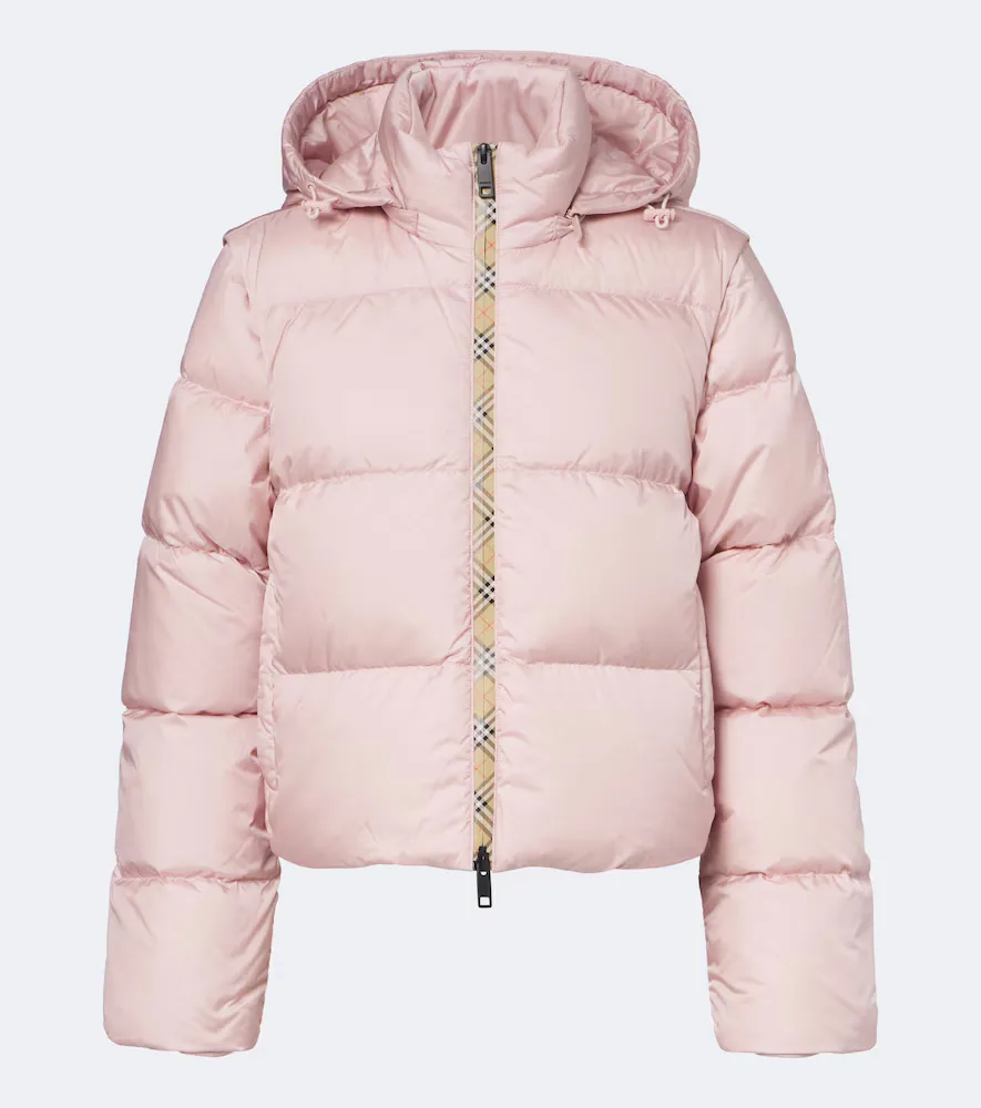 Burberry Check Hooded Down Jacket by Burberry