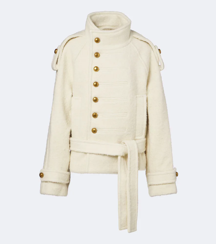 Belted Wool and Alpaca-Blend Jacket by Xu Zhi
