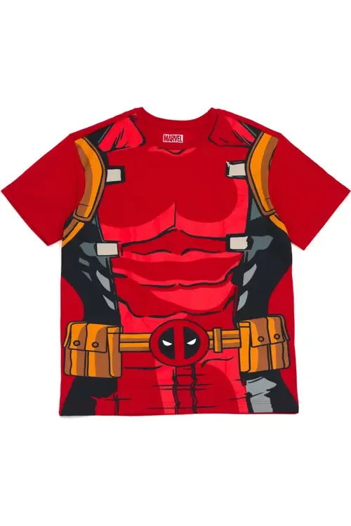 Short Sleeve T-Shirt in Crimson Deadpool by Marvel