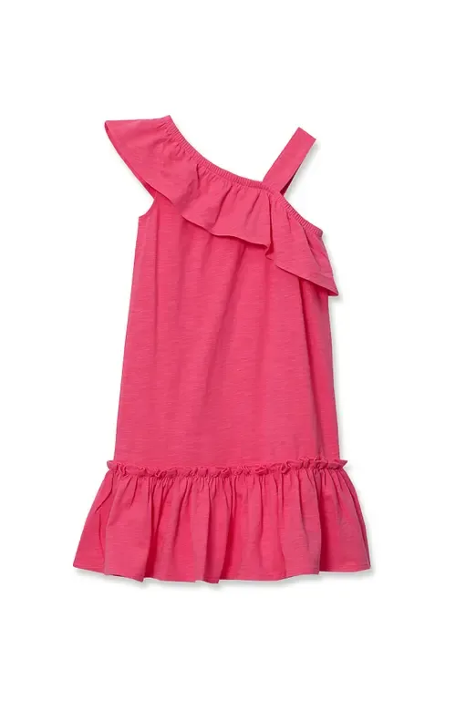 Ruffle Asymmetrical Dress by Lands' End