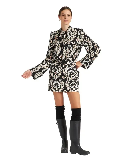 Ascot Shirt Ghirlanda Black by La DoubleJ